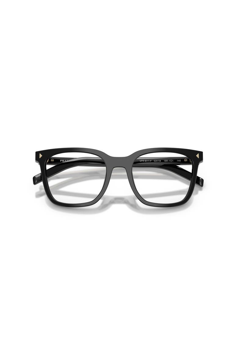 53mm Rectangle optical glasses, Alternate, color, Black
