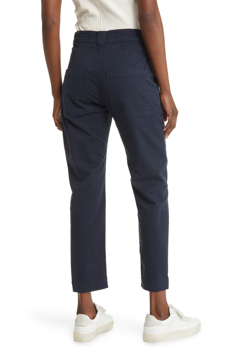 Trapunto Button Tab Cuff Pants, Alternate, color, WASHED NAVY