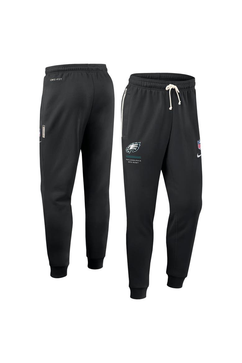 Men's Nike Black Philadelphia Eagles Sideline Standard Issue Touchback Kick Dri-FIT Taper Pants, Main, color, Black