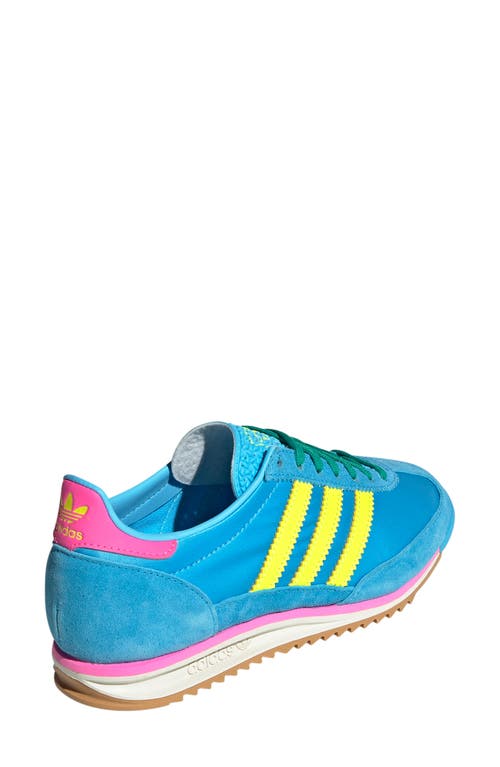 Shop Adidas Originals Adidas Sl 72 Sneaker In Sky Rush/yellow/pink