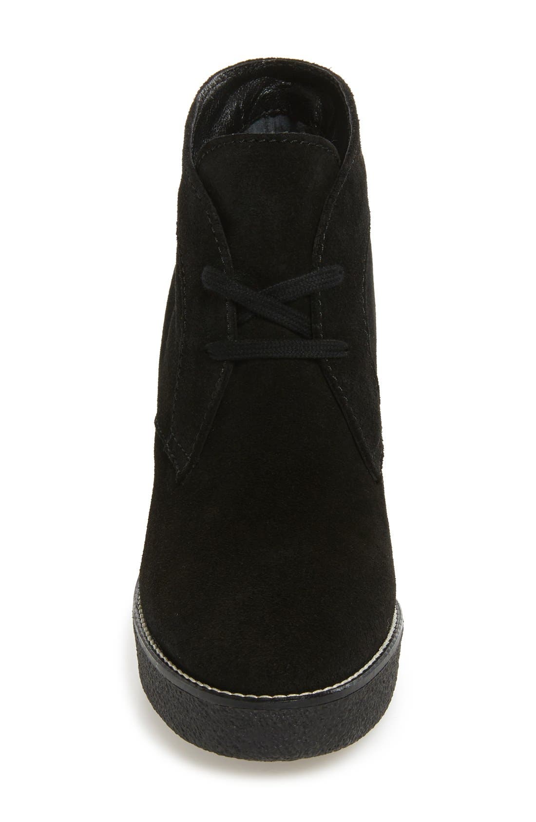 Aquatalia Vicki Weatherproof Platform Faux Fur Lined Wedge Boot, Alternate, color, 