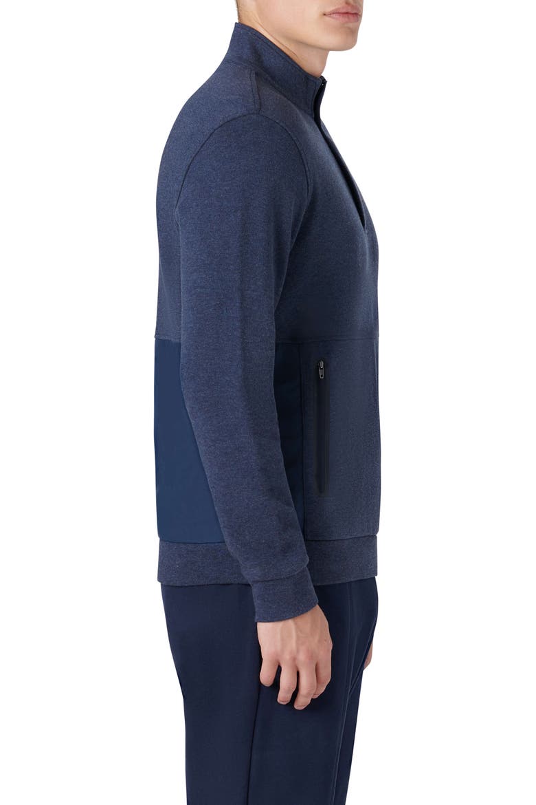 Quarter Zip Sweatshirt, Alternate, color, MIDNIGHT