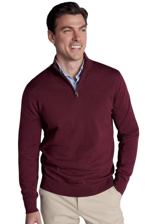 Pure Merino Zip Neck Sweater