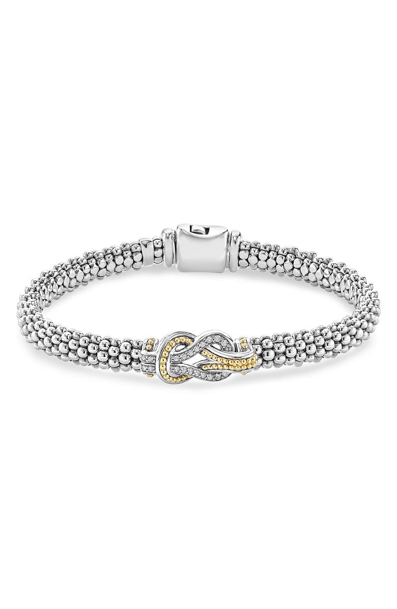 LAGOS Newport Rope Bracelet, Main, color, Diamond