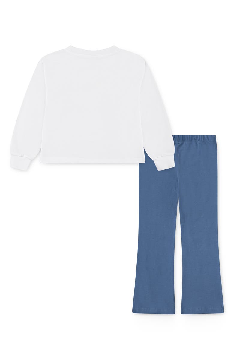 Nike Kids' New Impressions Pullover Sweatshirt & Flare Pants Set, Alternate, color, Nike Aegean Storm