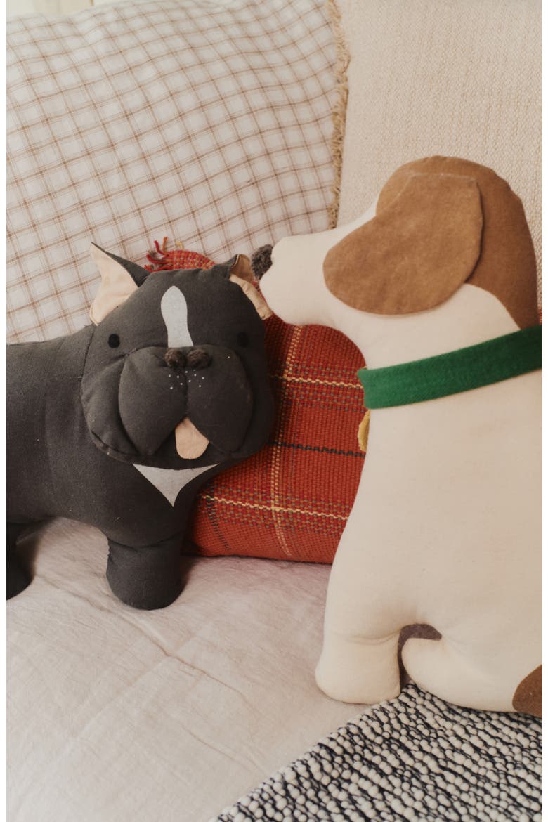 Jimmy French Bulldog Cushion, Alternate, color, GREY