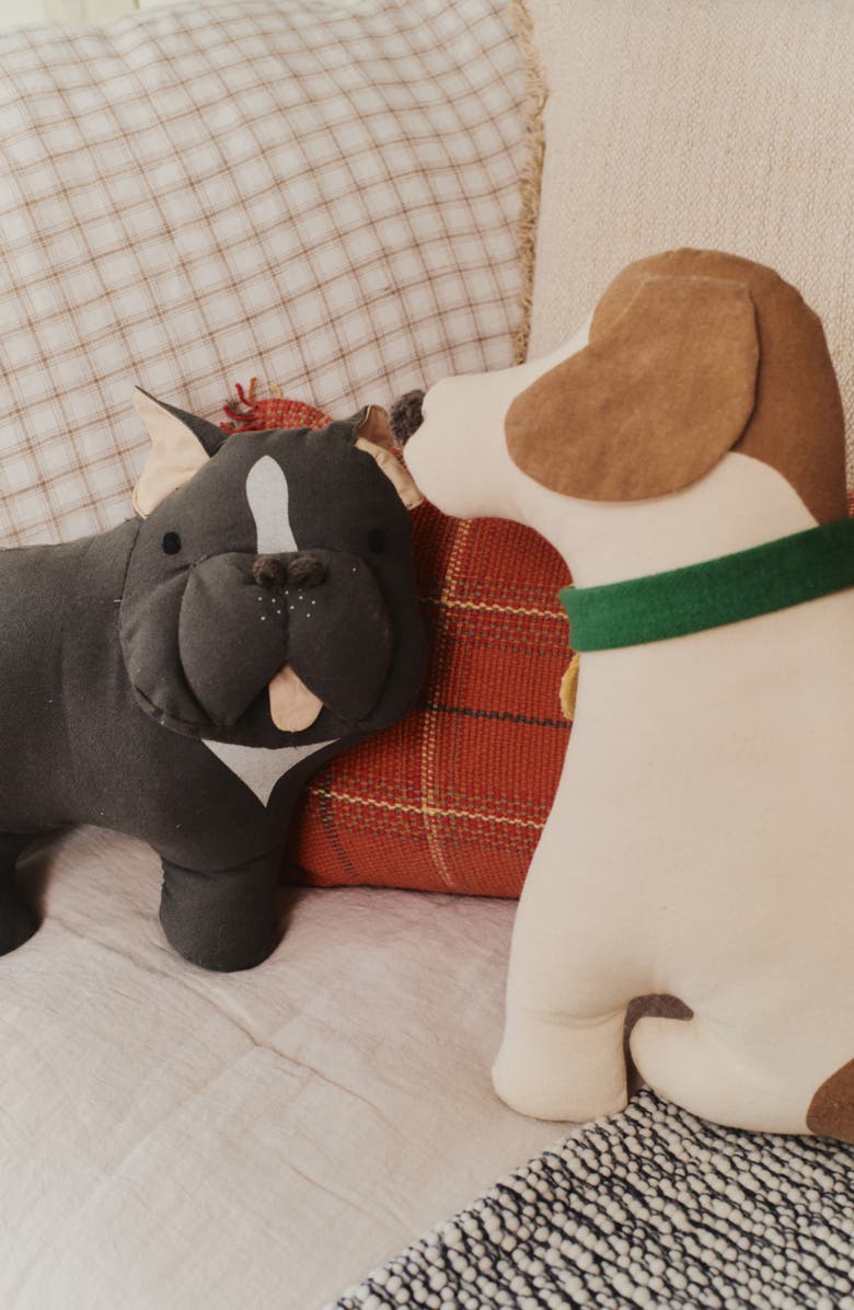 Lorena Canals Jimmy French Bulldog Cushion, Alternate, color, Grey