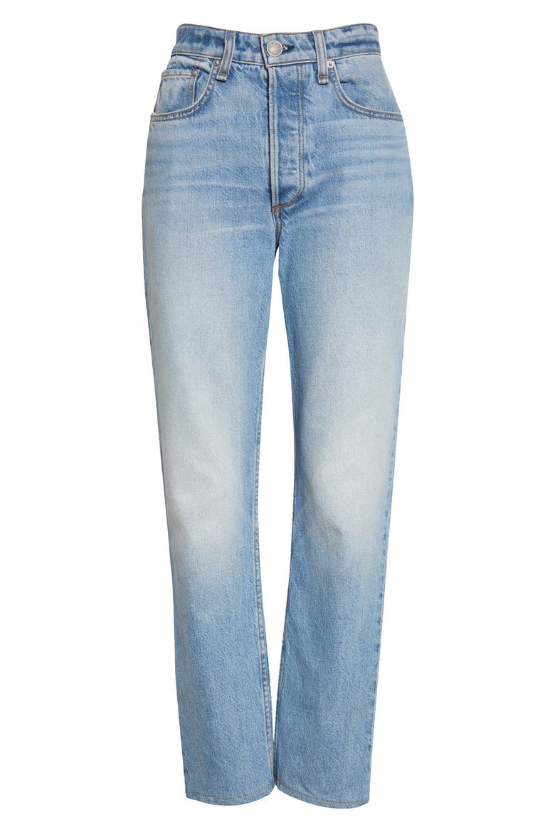 Nina High Waist Ankle Cigarette Jeans, Alternate, color, TULIP
