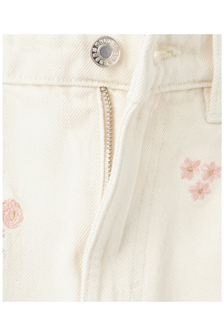 Embroidered Floral Miniskirt, Alternate, color, WHITE