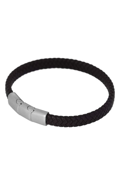 Geoffrey Beene Woven Leather Bracelet