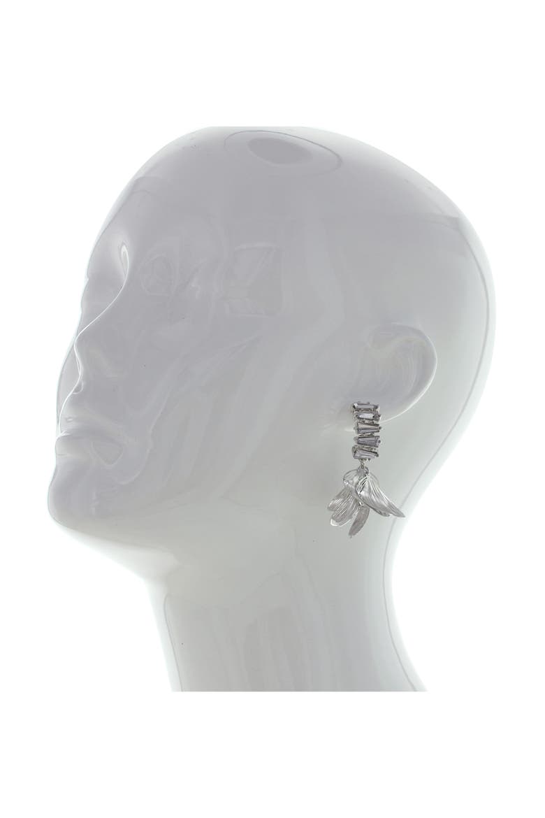 Venezia Drop Earrings, Alternate, color, SILVER / CLEAR