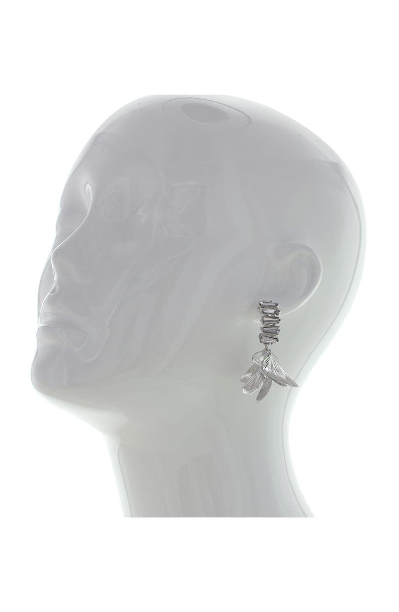 OLIVIA WELLES Venezia Drop Earrings, Alternate, color, Silver / Clear
