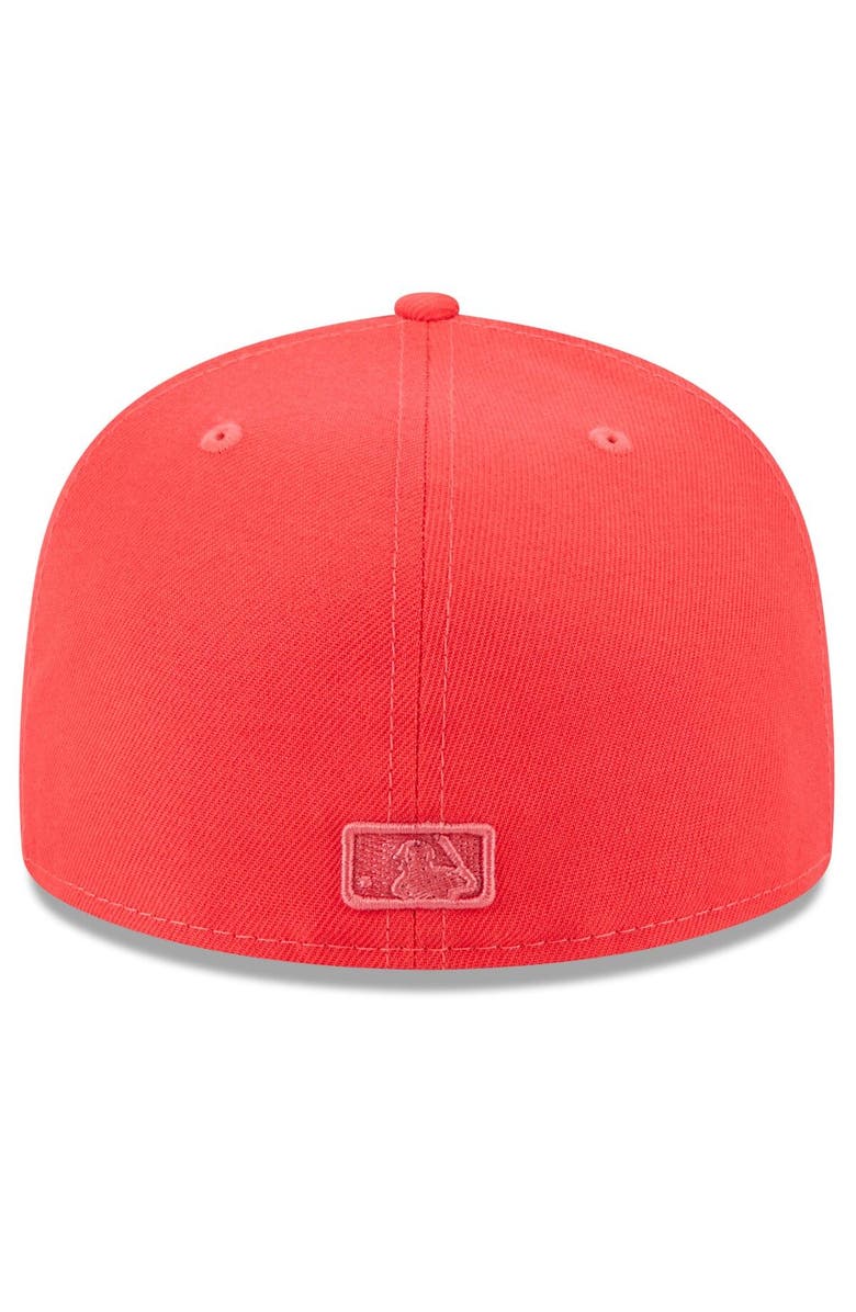 New Era Men's New Era Red Miami Marlins 2023 Spring Color Basic 59FIFTY Fitted Hat, Alternate, color,