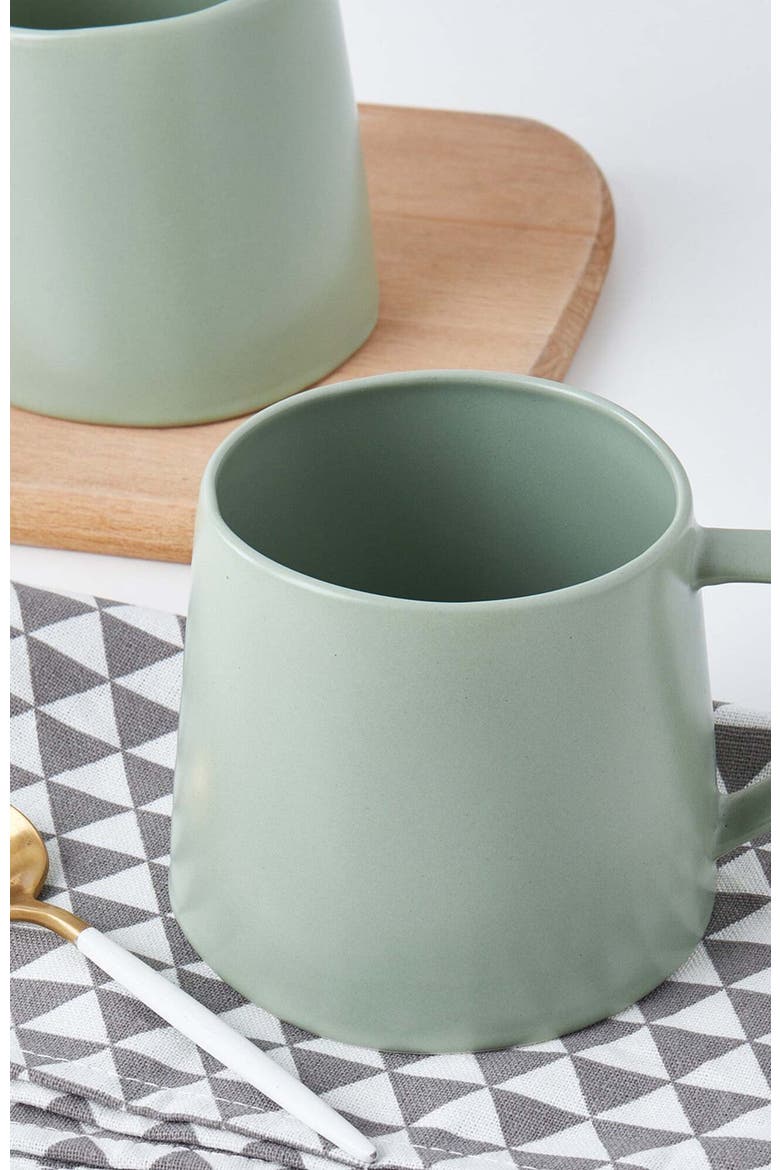 Delilah Porcelain 6-Piece Mug Set, Alternate, color, Peach