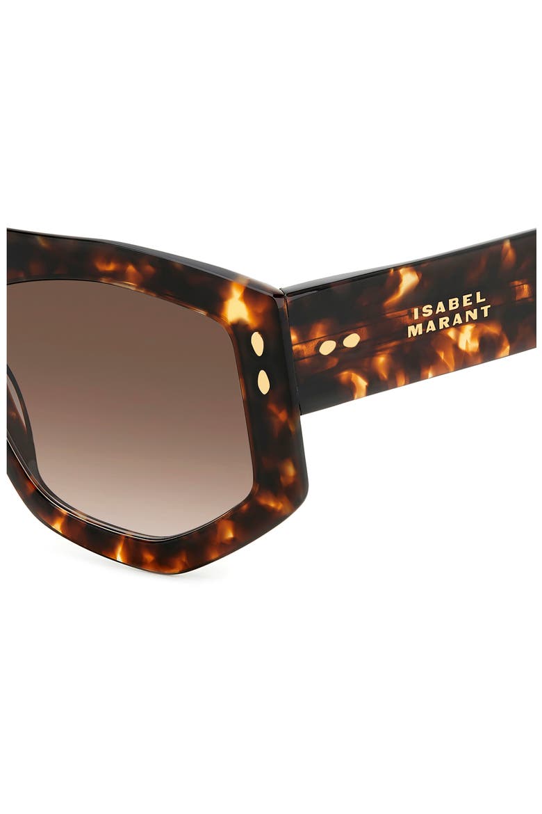 56mm Rectangular Sunglasses, Alternate, color, HAVANA