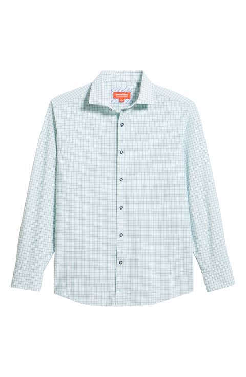 XC Motion Performance Knit Button-Up Shirt