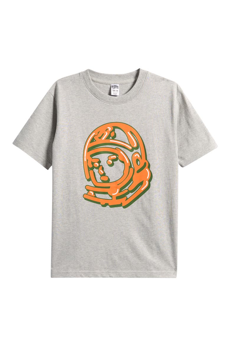 Kids' Helmet Cotton Graphic T-Shirt, Main, color, HEATHER GREY