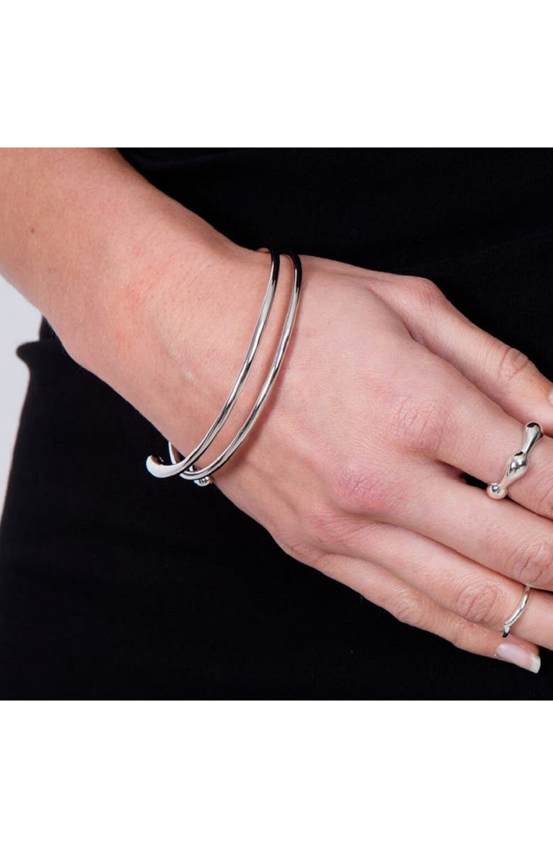 Lucy Quartermaine Coil Drop Bangle, Alternate, color, Sterling Silver