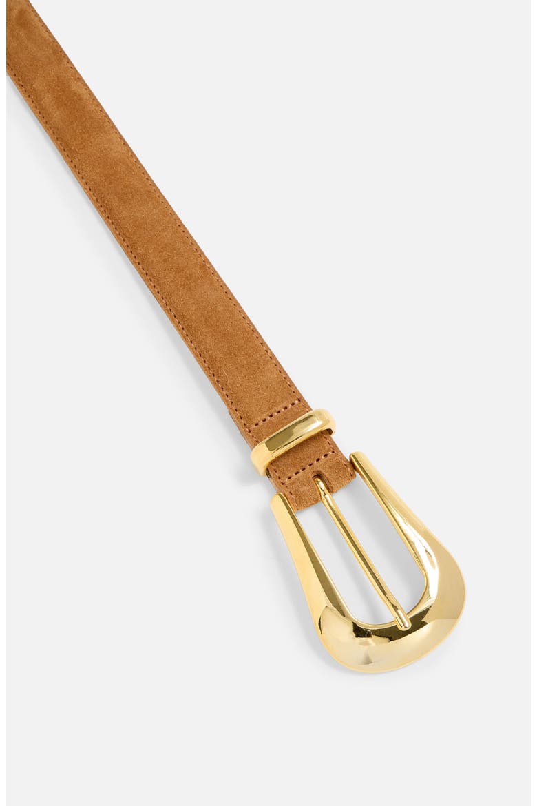 No. 17 Suede Belt, Alternate, color, HONEYCOMB SUEDE/ GOLD