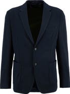 Barbour Harthorpe Navy Knit Cotton Blend Blazer