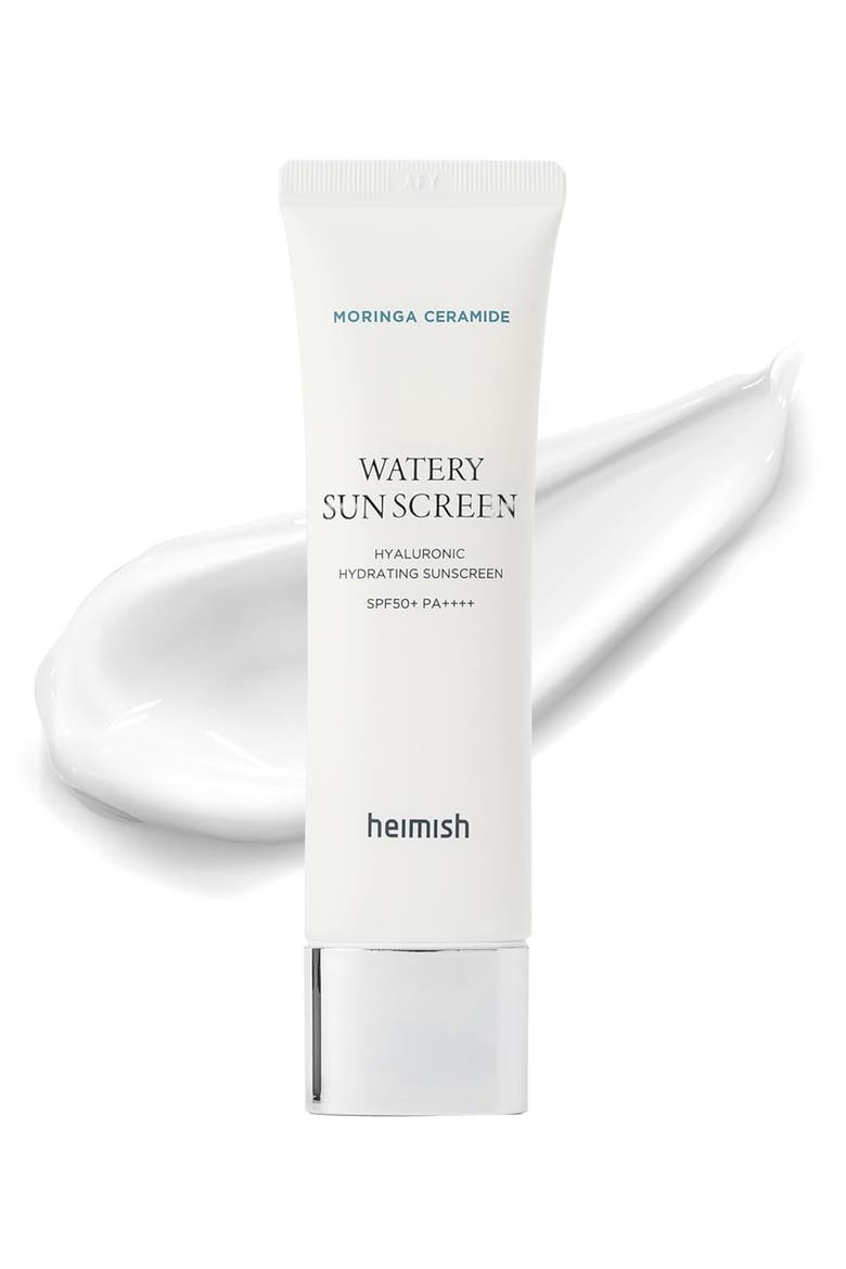 SPF 50 Watery Sunscreen Women All Skin Types Daily Facial Hydration 50ml, Main, color, White