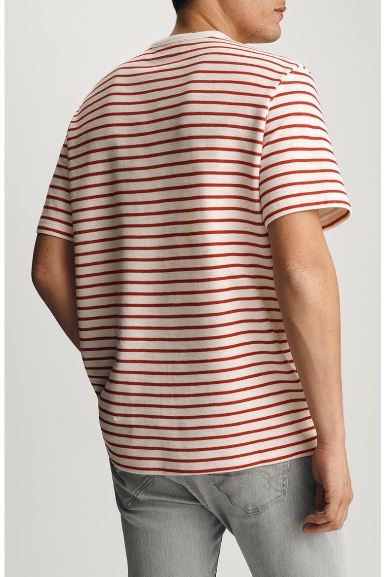 Regular Fit Stripe Cotton T-Shirt, Alternate, color, FIRE WHIRL