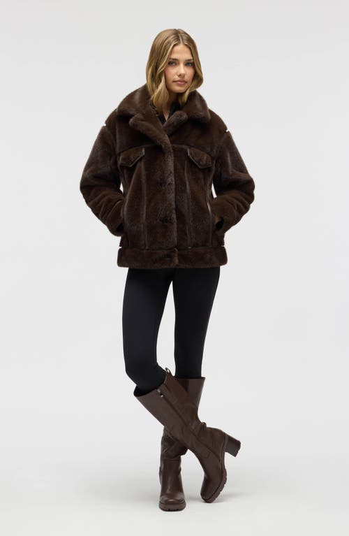 Nvlt Western Faux Fur Jacket In Multi