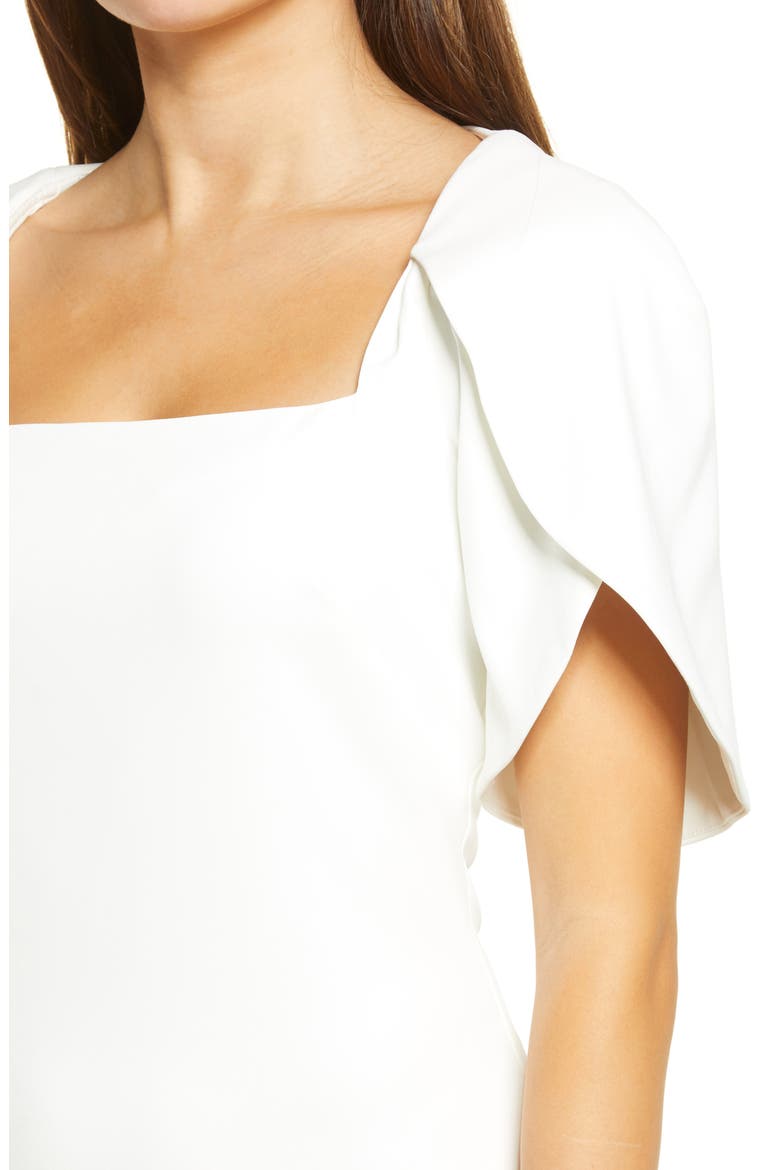 Tulip Sleeve Cocktail Dress, Alternate, color, IVORY