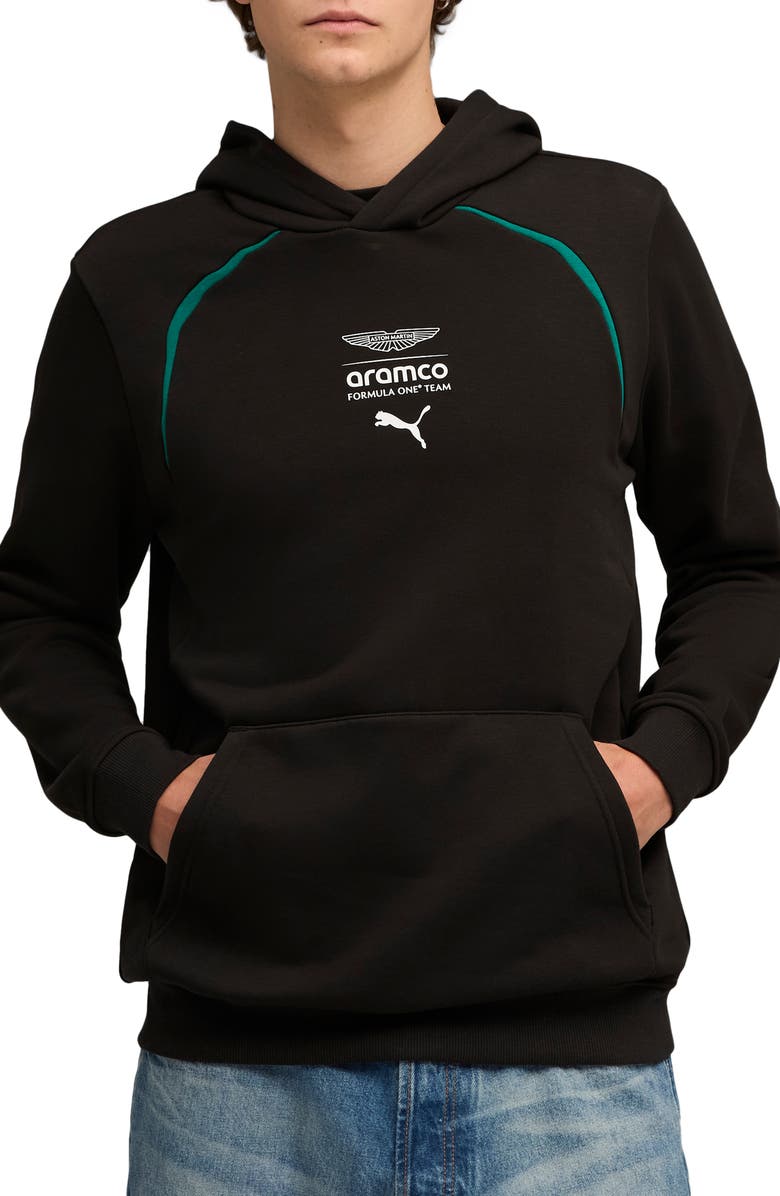 PUMA x AMF1 French Terry Hoodie, Main, color, Puma Black
