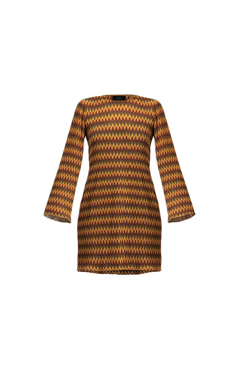 IVONNE Short Knit Dress with Headband, Alternate, color, Multicolor