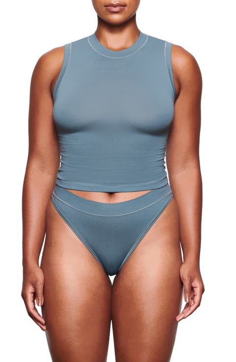Stretch Cotton Jersey Cheeky Tanga (Regular & Plus)