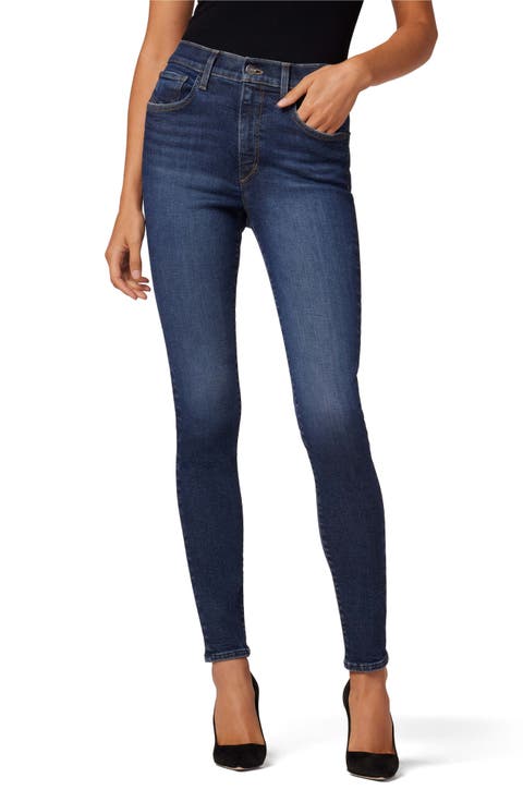 SnapBack Charlie High Waist Ankle Skinny Jeans (Oceana)
