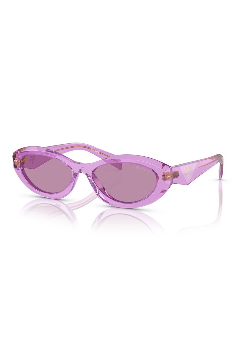 55mm Irregular Sunglasses, Alternate, color, VIOLET