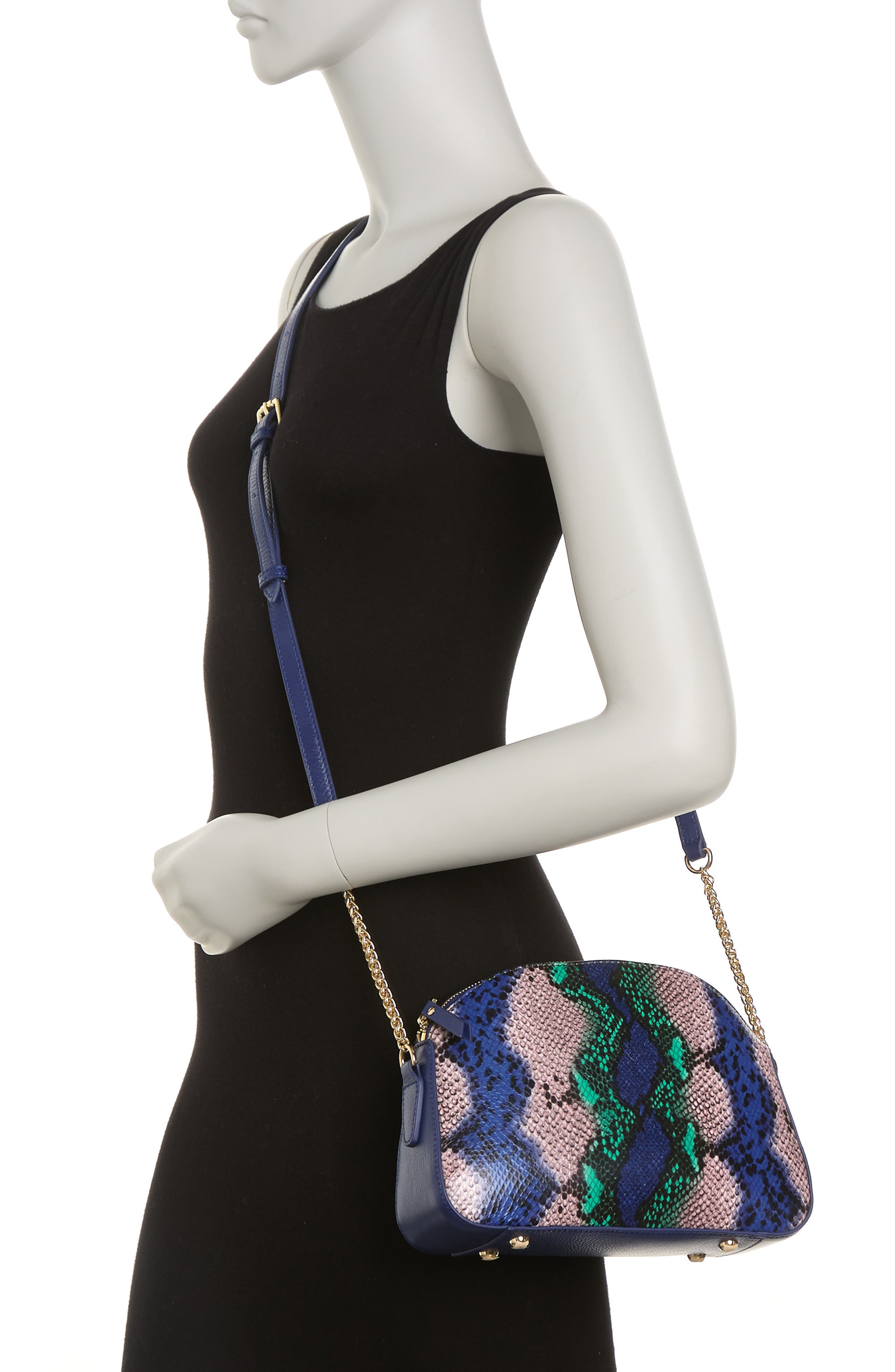 VICENZO LEATHER Remmy Embossed Leather Crossbody, Alternate, color, 