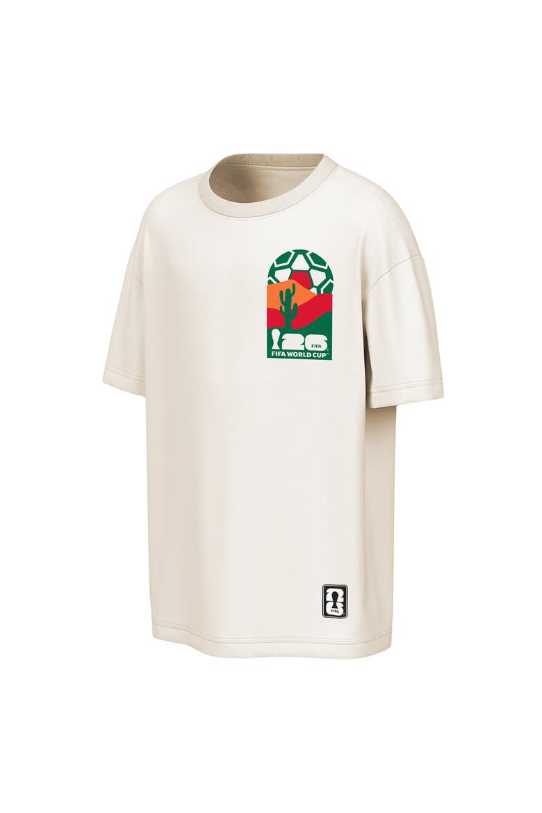 Men's Outerstuff Cream Mexico Post Card Oversized T-Shirt, Alternate, color, Cream