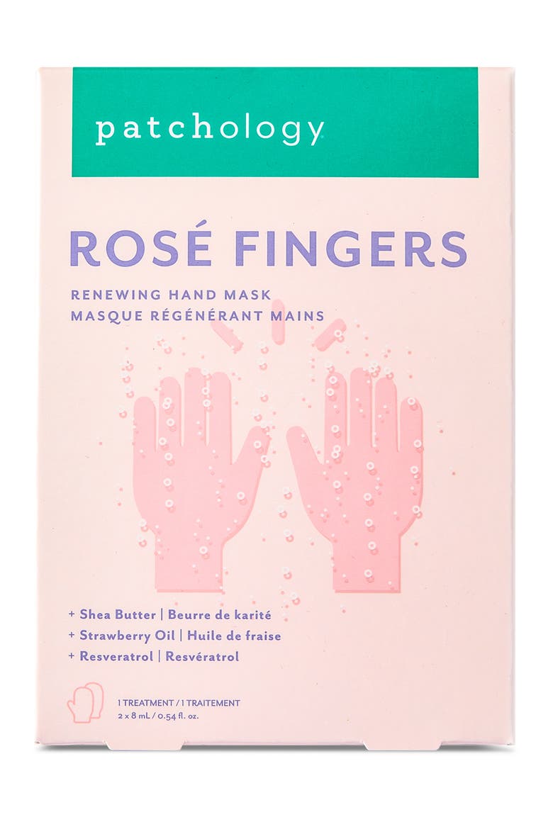 Rosé Fingers Renewing Hand Mask, Main, color, NO COLOR