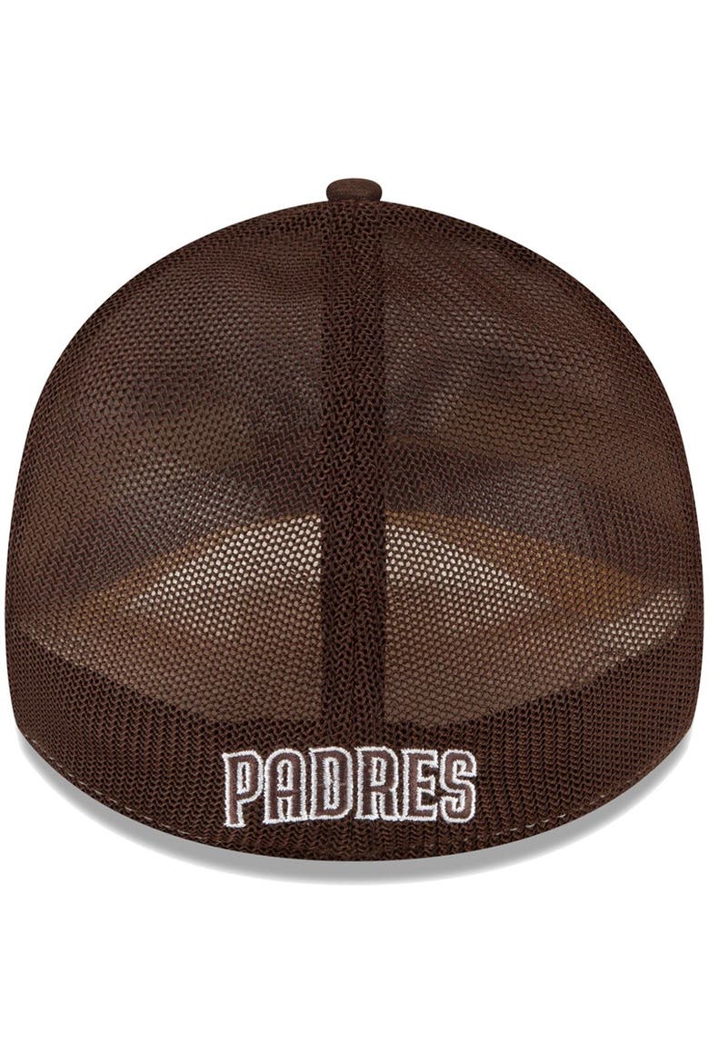 Men's New Era  Brown/White San Diego Padres 2023 On-Field Batting Practice 39THIRTY Flex Hat, Alternate, color, White