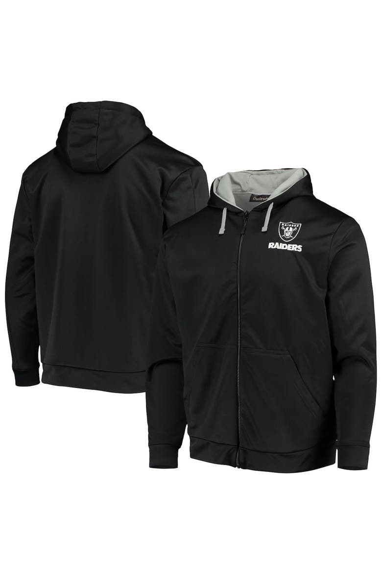 Men's Dunbrooke Black/Gray Las Vegas Raiders Apprentice Full-Zip Hoodie, Alternate, color, Black