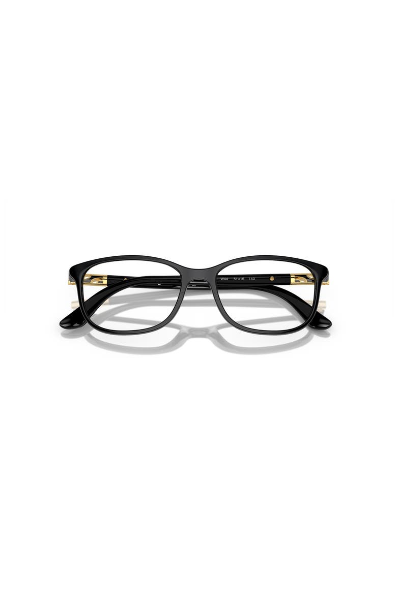 53mm Rectangle optical glasses, Alternate, color, Black