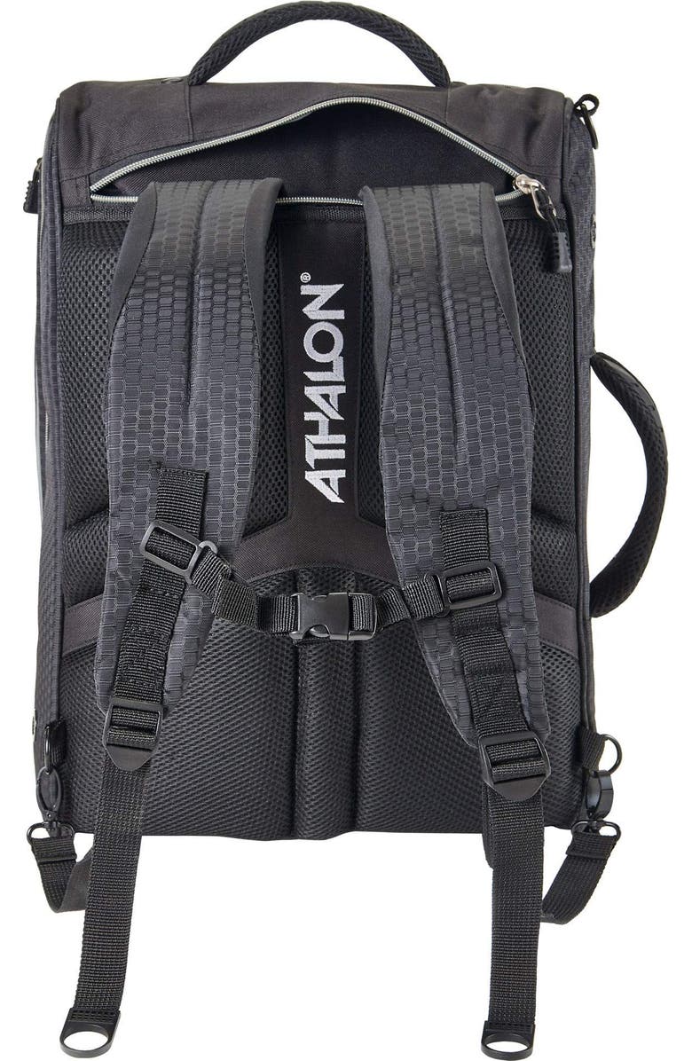 Athalon "Onboard" Convertible Boot Bag, Alternate, color, Black/Silver