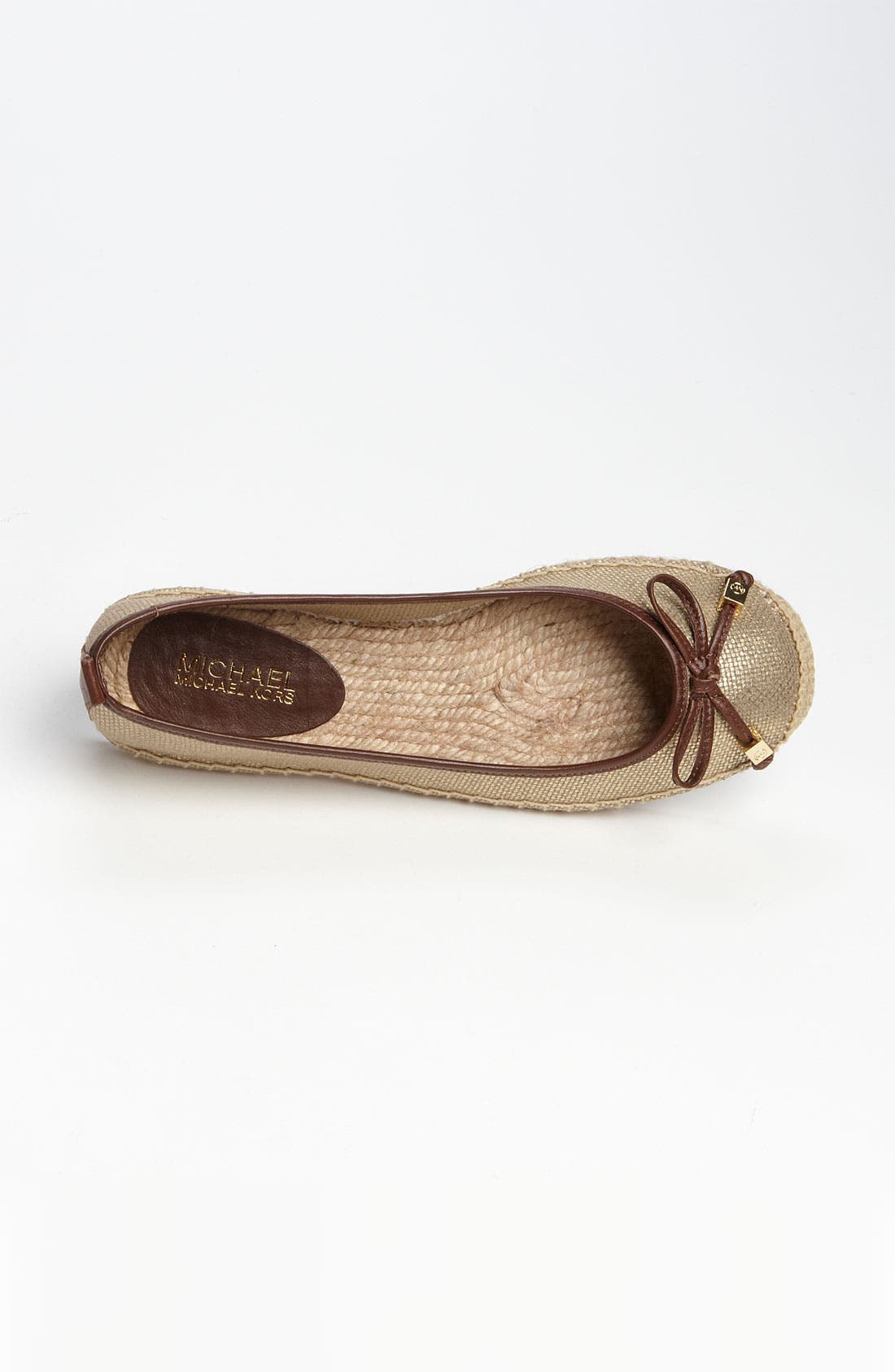 'Meg' Espadrille Flat, Alternate, color, GOLD