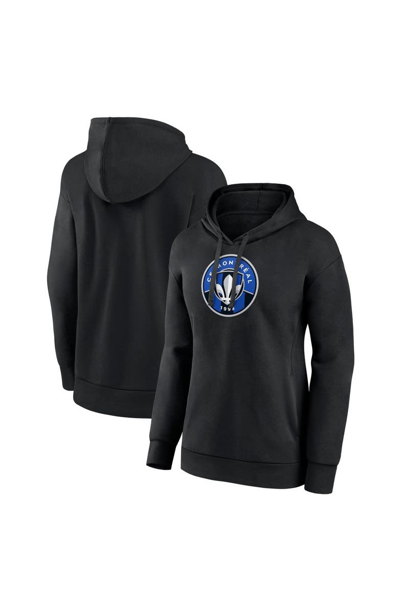 FANATICS Women's Fanatics Branded Black CF Montreal Primary Logo Pullover Hoodie, Main, color, Black