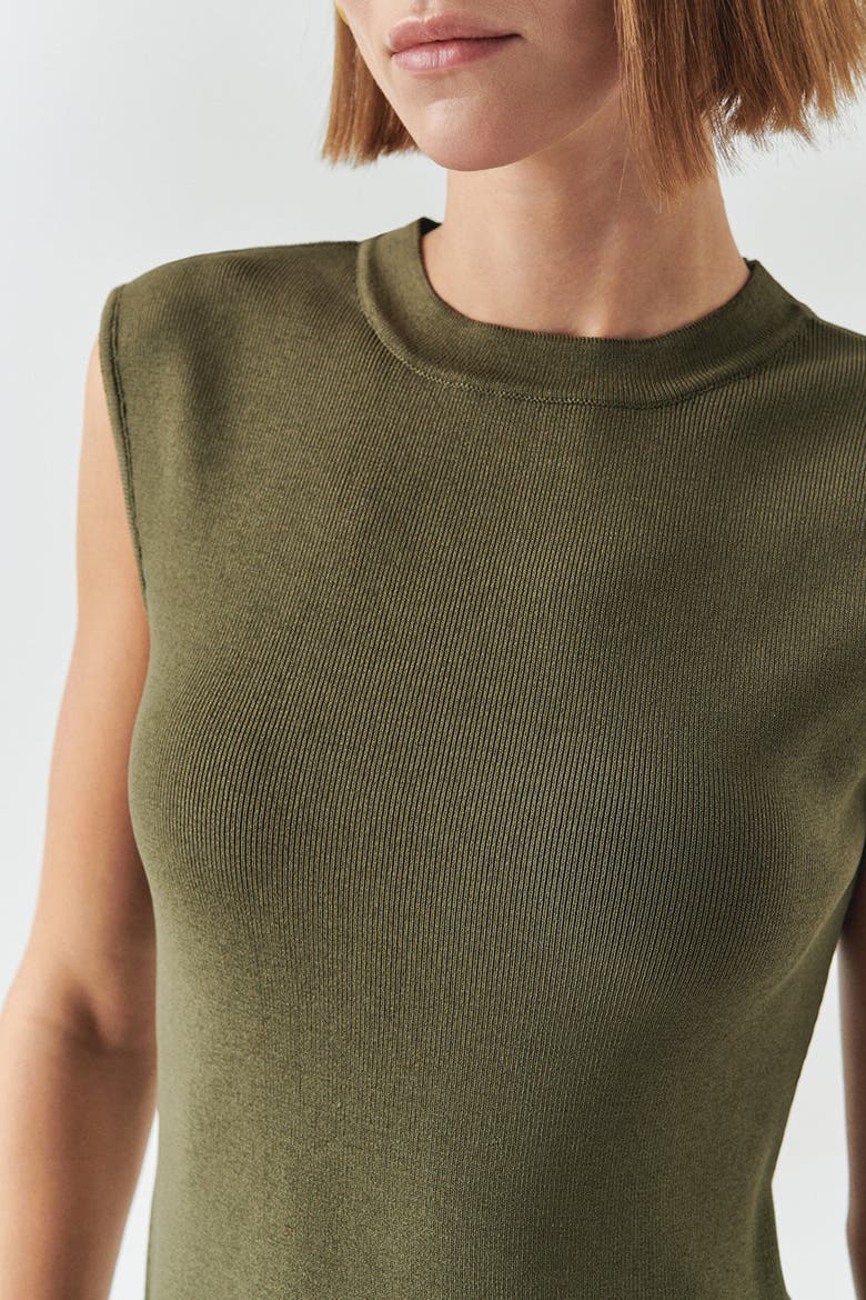 Hadlee Midi Dress, Alternate, color, KHAKI