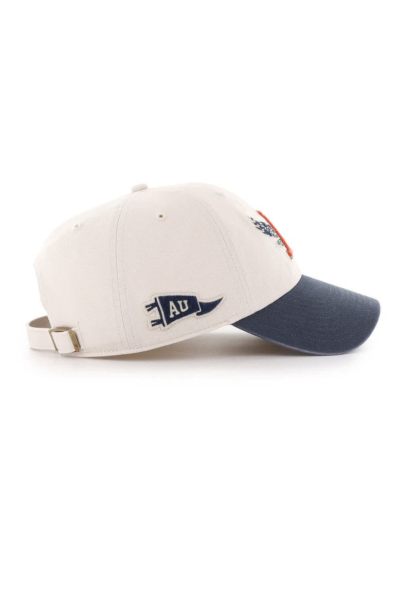 '47 Men's '47 Cream Auburn Tigers Grand Stand Clean Up Adjustable Hat, Alternate, color, 