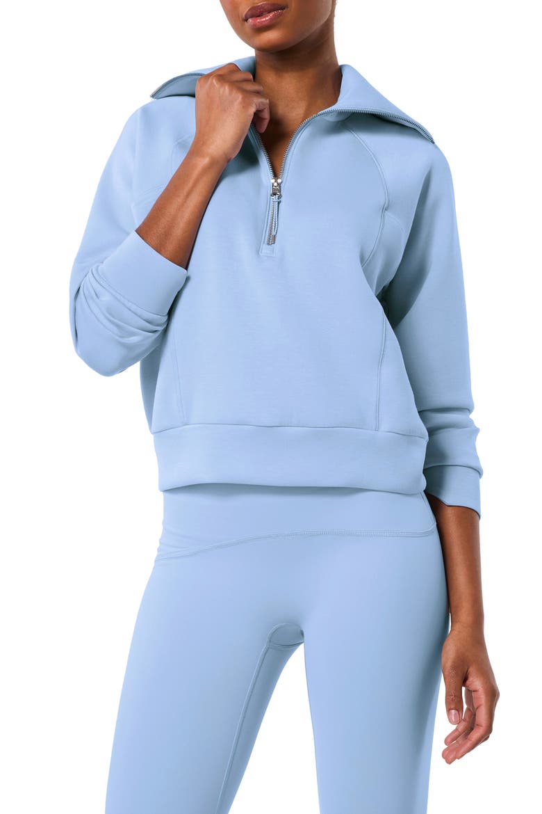 AirEssentials Half Zip Sweatshirt, Main, color, HYDRANGEA