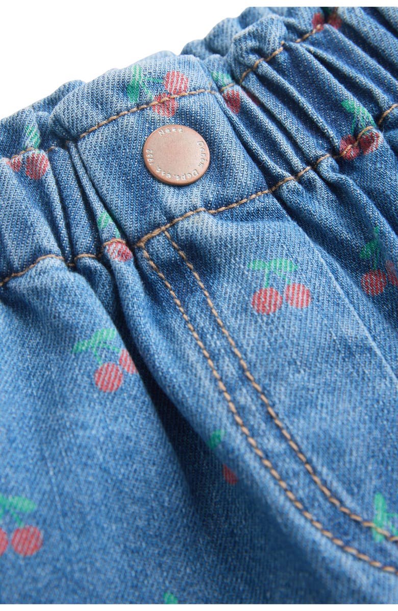 NEXT Kids' Cherry Turn Up Wide Leg Jeans, Alternate, color, Blue