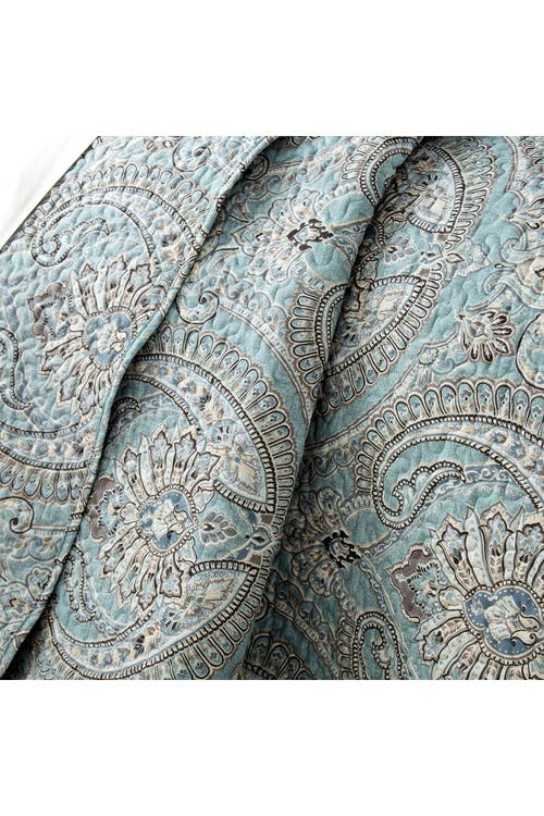 Southshore Fine Linens Pure Melody Reversible Quilt Set In Aqua