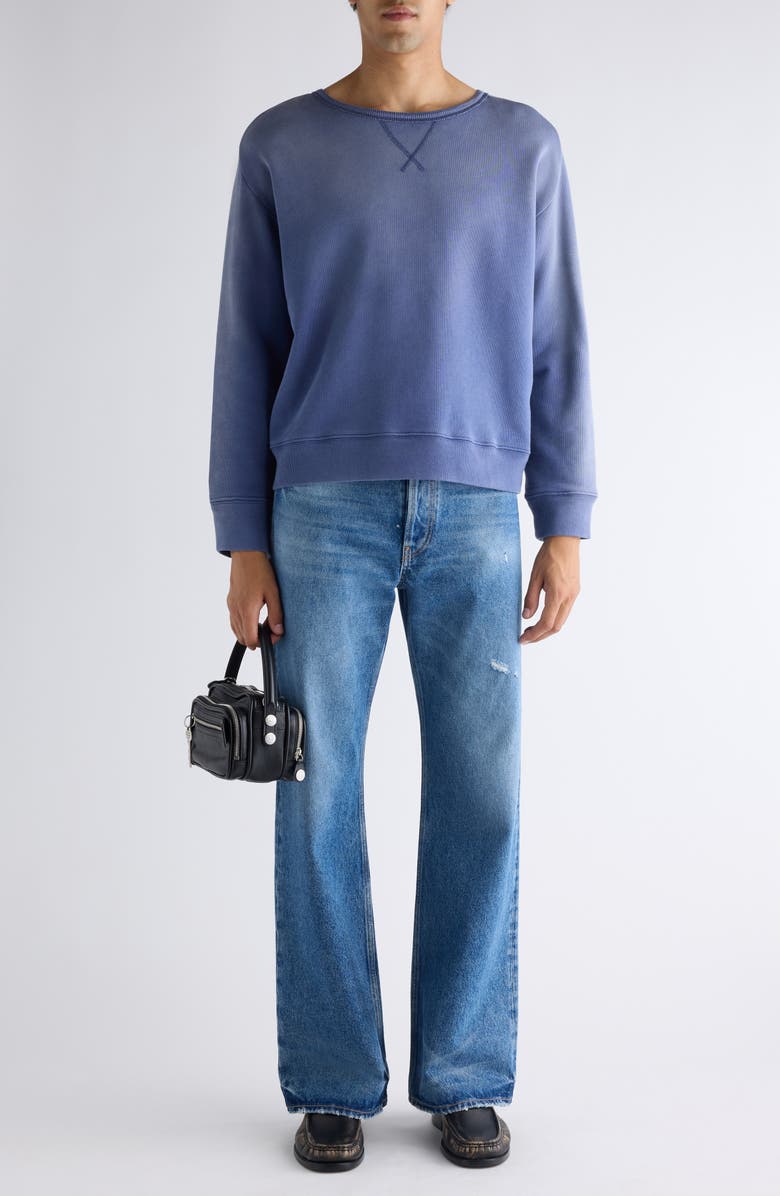 Acne Studios 2021 Vintage Wide Leg Jeans, Alternate, color, Mid Blue