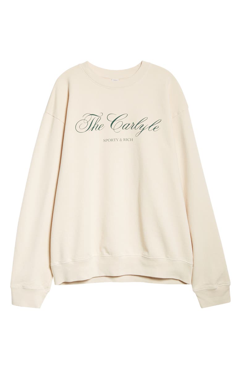 Sporty & Rich x The Carlyle Hotel Graphic Sweatshirt, Alternate, color, 