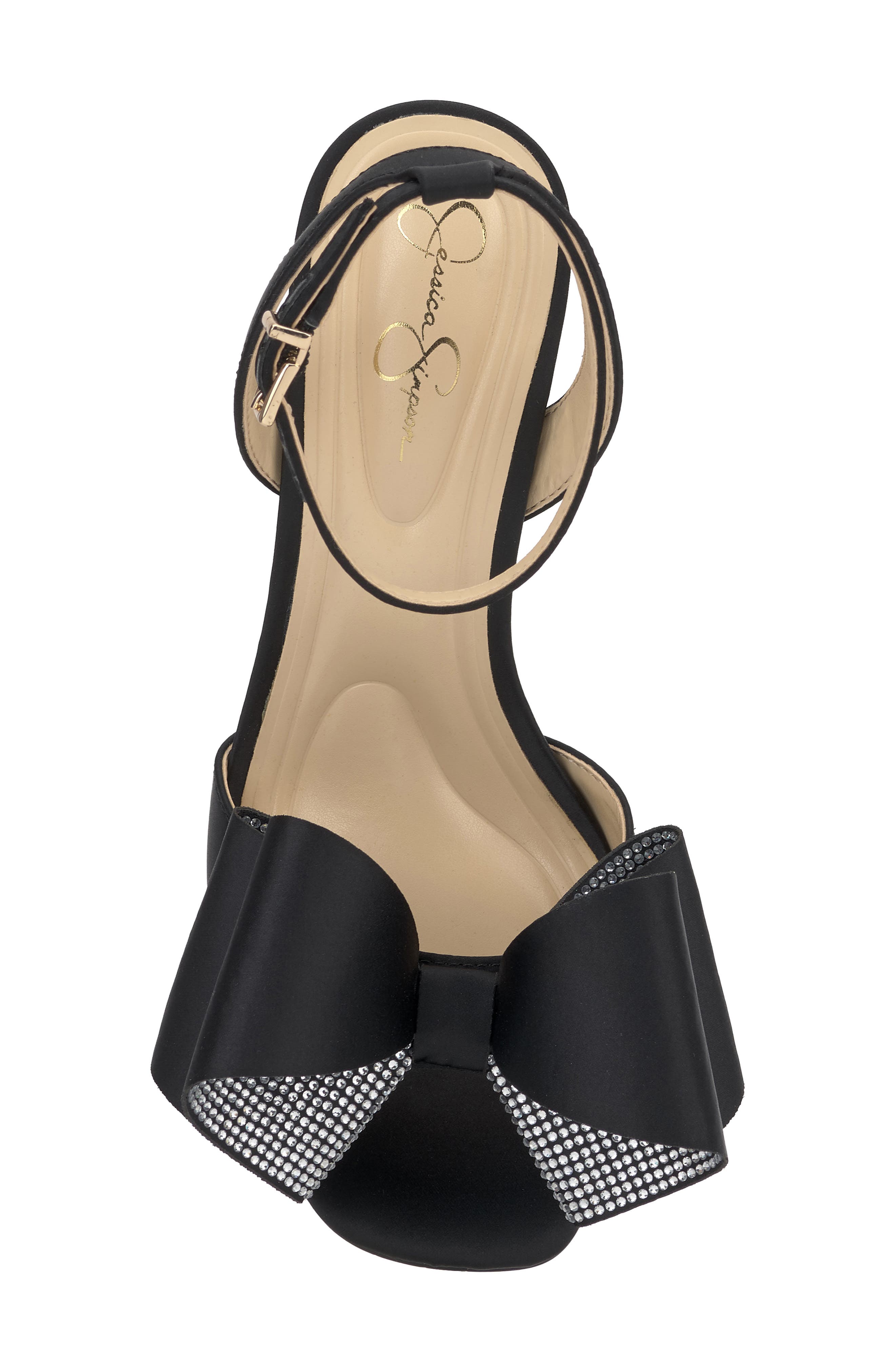 Jessica Simpson Olivine Ankle Strap Sandal, Alternate, color, Black 01